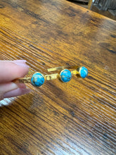 Load image into Gallery viewer, Three Stone Gold Cuff - Southern Grace Shoppe