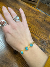 Load image into Gallery viewer, Three Stone Gold Cuff - Southern Grace Shoppe