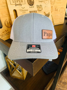PAPA Leather Patch Hat - Southern Grace Shoppe