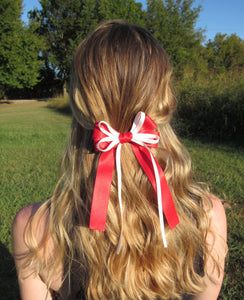 Red and White Bow - Southern Grace Shoppe