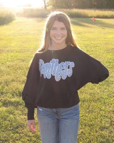 Panthers Batwing Sweatshirt - Southern Grace Shoppe