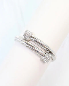 Carter Coil Bracelet - Silver - Southern Grace Shoppe