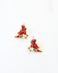 Christmas Cardinal Earrings - Southern Grace Shoppe