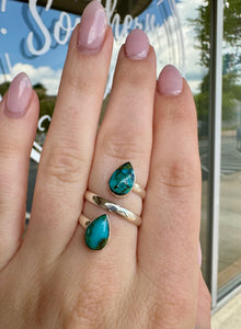 The Evelyn Ring - Authentic Turquoise - Southern Grace Shoppe
