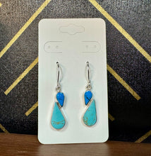 Load image into Gallery viewer, Authentic Turquoise Teardrop Earrings - Southern Grace Shoppe