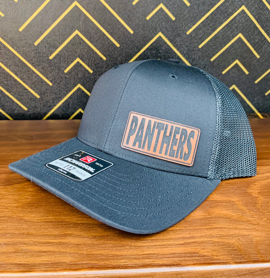 SGS Custom Gifts | Siloam Springs Panthers Leather Patch Youth Hat - Southern Grace Shoppe