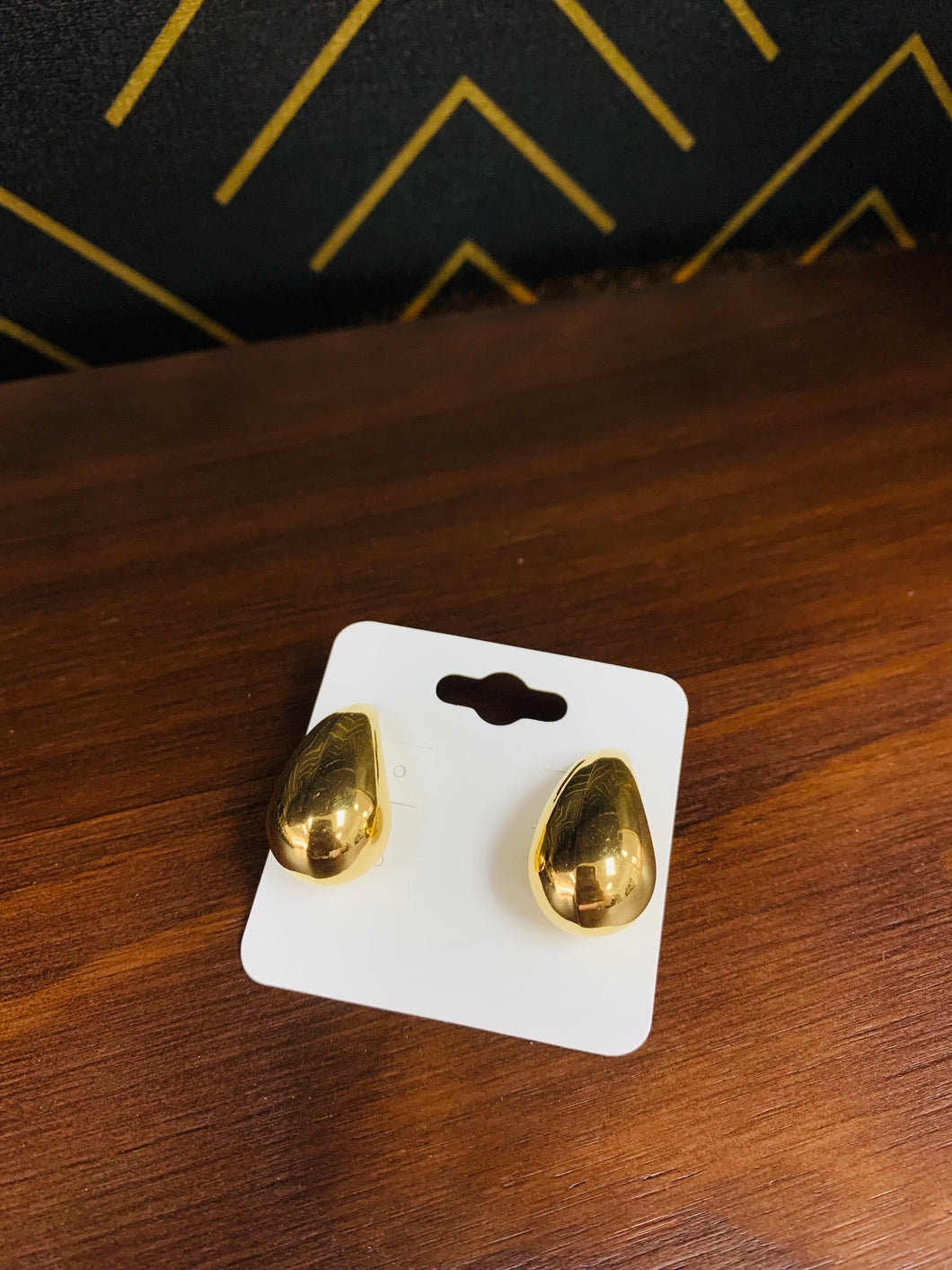 Gold Teardrop Earrings - Southern Grace Shoppe