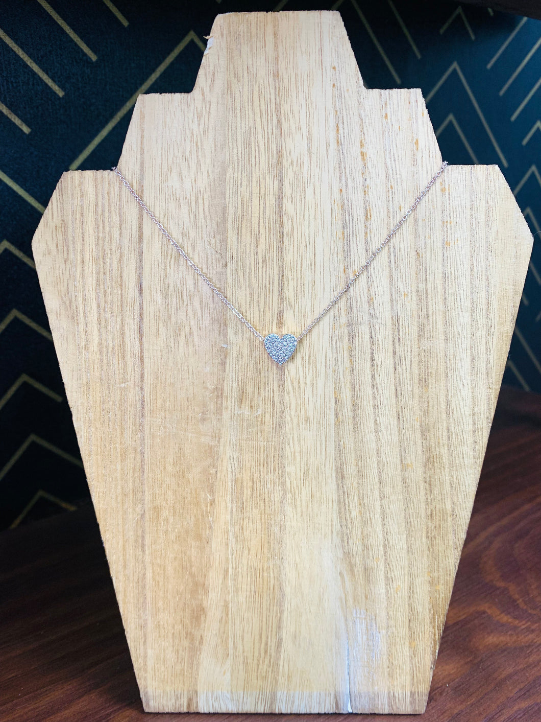 Rose Gold Heart Necklace - Southern Grace Shoppe
