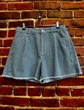 Load image into Gallery viewer, Pinstripe Denim Shorts - Southern Grace Shoppe