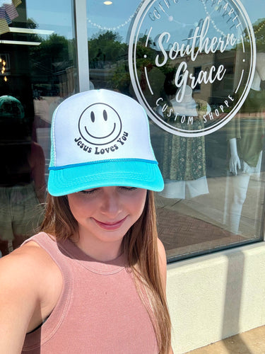 Jesus Loves You Trucker Hat - Southern Grace Shoppe