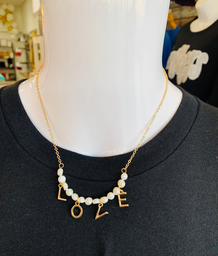 Gold Love Necklace - Southern Grace Shoppe