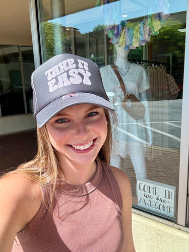 Take It Easy Trucker Hat - Southern Grace Shoppe