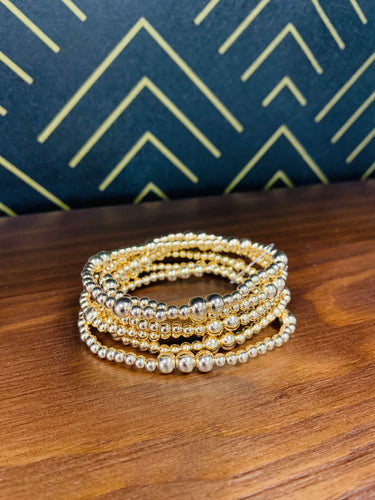 Gold Ball Bracelet Set - Southern Grace Shoppe