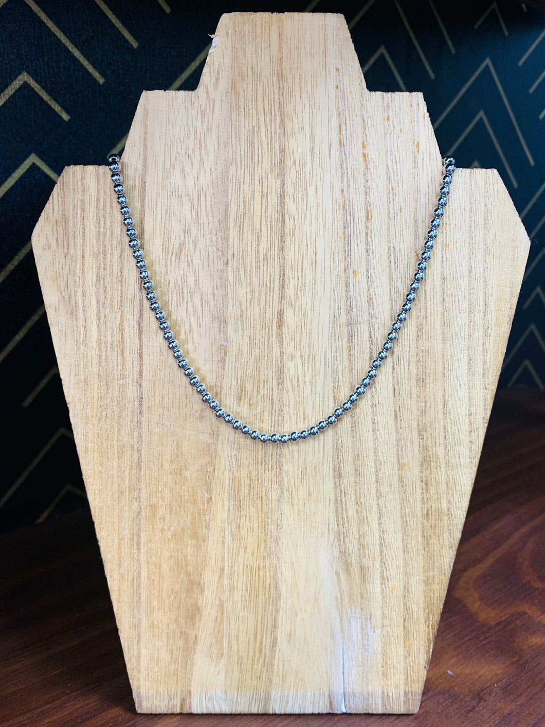 Silver Bead Necklace - Southern Grace Shoppe