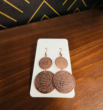 Load image into Gallery viewer, Stamped Copper Earrings - Southern Grace Shoppe