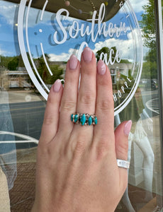 The Annalise Ring - Authentic Turquoise - Southern Grace Shoppe
