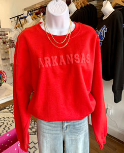 Arkansas Puff Sweatshirt - Southern Grace Shoppe