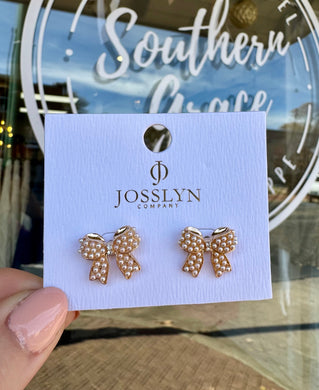 Bows & Pearl Earring
