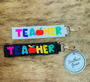 Teacher Keyfob - Southern Grace Shoppe