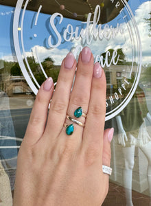 The Evelyn Ring - Authentic Turquoise - Southern Grace Shoppe