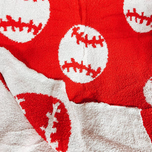 Luxe Blanket - Baseball - Southern Grace Shoppe