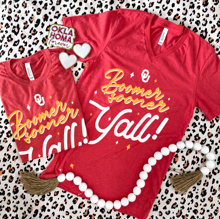 Calamity Jane’s Apparel | Boomer Sooner Y’all Tee - Southern Grace Shoppe