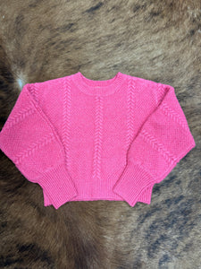 Hot Pink Girls Sweater