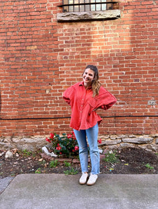 Coral Dream Top - Southern Grace Shoppe