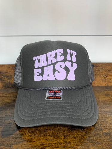 Take It Easy Trucker Hat - Southern Grace Shoppe