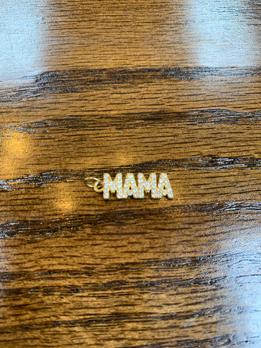 SGS Links | MAMA Rhinestone Charm - Gold Filled - Southern Grace Shoppe