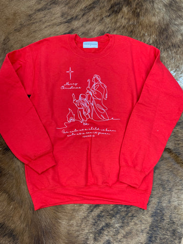 North Star Christmas Sweatshirt - Southern Grace Shoppe