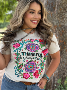 Thankful & Grateful Tee and Sweatshirt - Southern Grace Shoppe