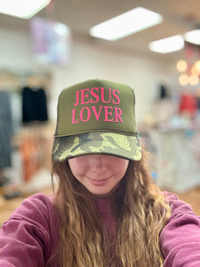 Jesus Lover Trucker Hat - Southern Grace Shoppe