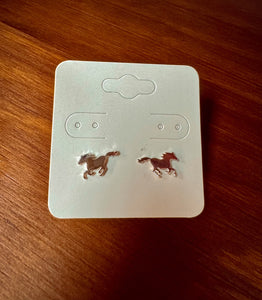 Horse Stud Earrings- Sterling Silver - Southern Grace Shoppe