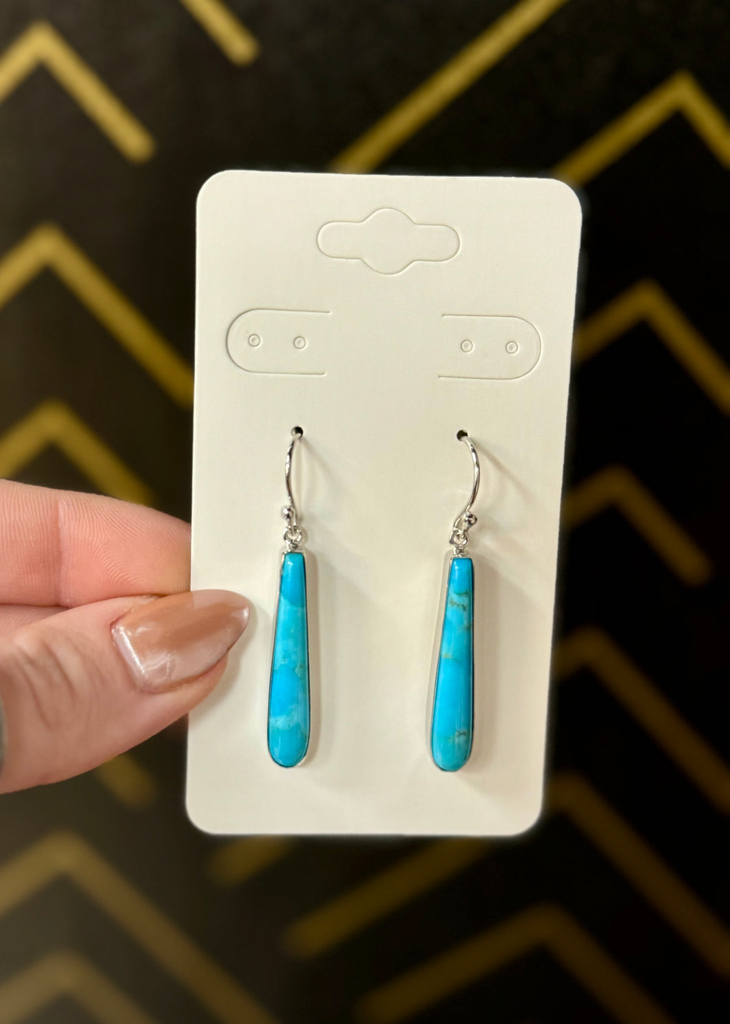 Authentic Turquoise Drop Earrings - Southern Grace Shoppe