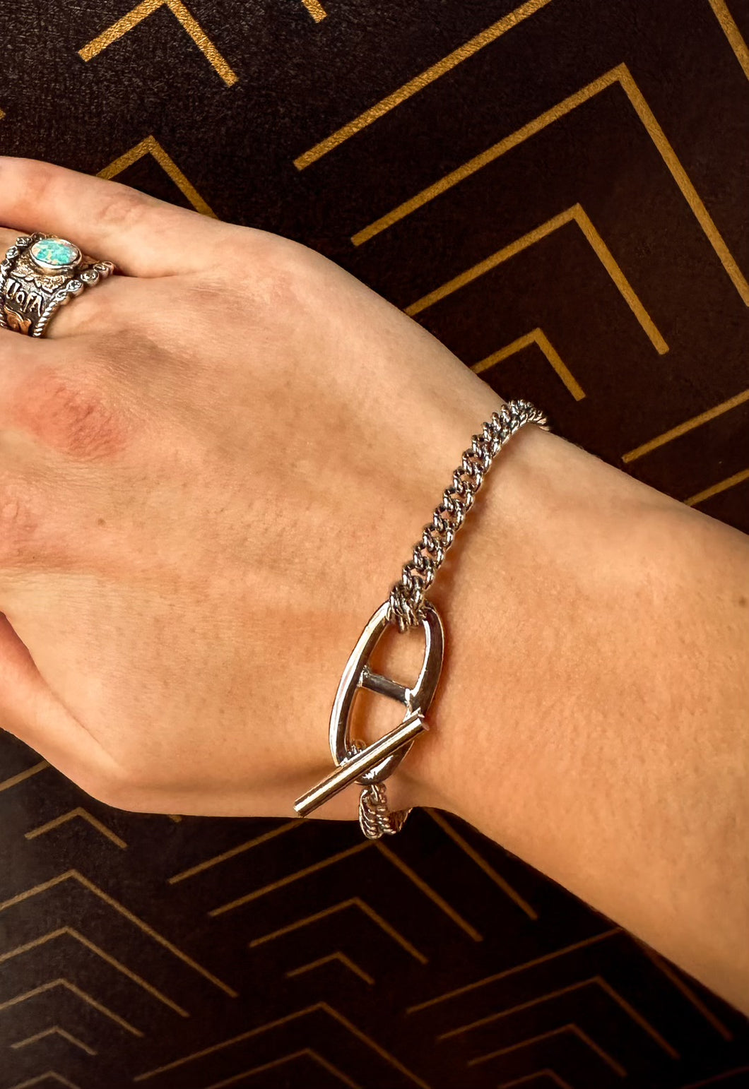 Sterling Silver Curb Chain Bracelet - Southern Grace Shoppe