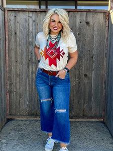 The Asher Aztec Tee - Southern Grace Shoppe