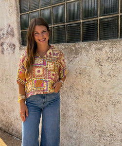 The Paisley Button Up - Southern Grace Shoppe