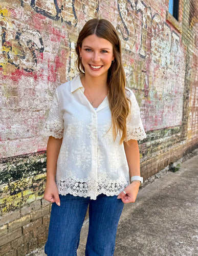 The Ellen Blouse - Southern Grace Shoppe