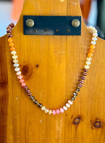 Class Bubble Bead Necklace - Soft Neutral - Southern Grace Shoppe