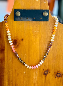 Class Bubble Bead Necklace - Soft Neutral - Southern Grace Shoppe