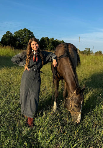 Black Denim Dream Dress - Southern Grace Shoppe