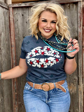 Load image into Gallery viewer, Patriotic Lips with Red Glitter Stars Tee