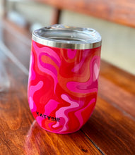 Load image into Gallery viewer, Wine Tumbler - Hot Pink Swirl