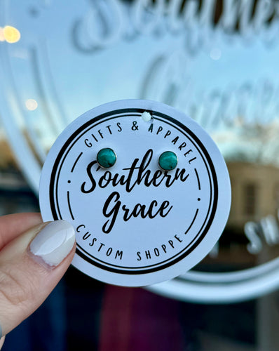 Authentic Turquoise Studs - Southern Grace Shoppe