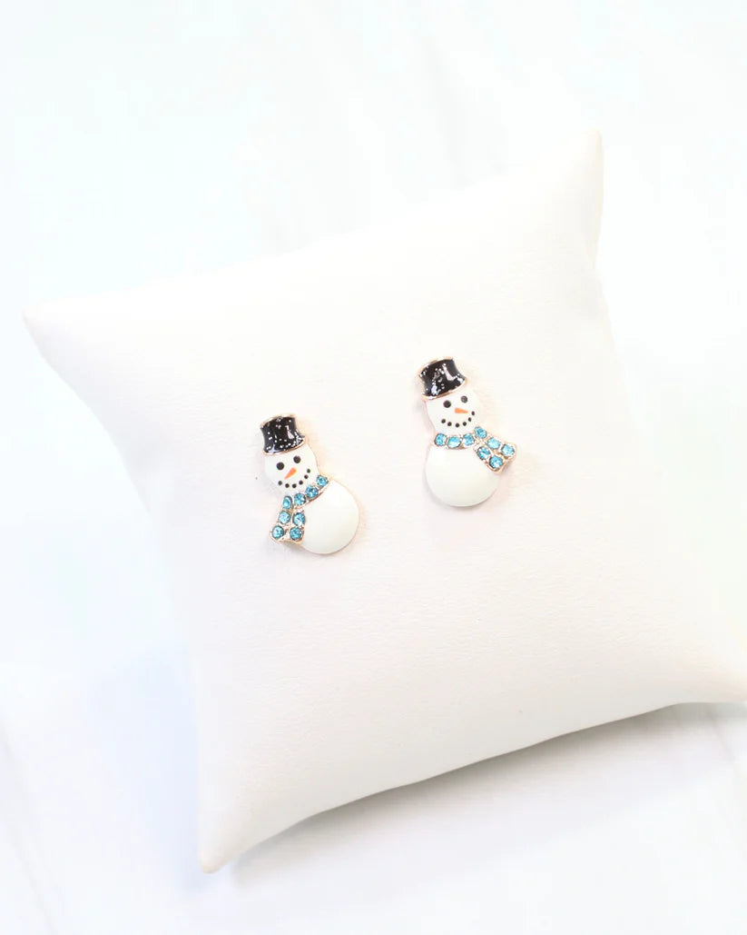North Pole Snowman Earrings - Southern Grace Shoppe