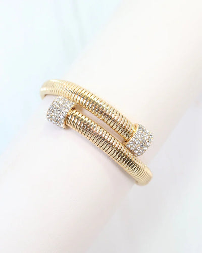 Carter Coil Bracelet - Gold - Southern Grace Shoppe