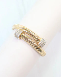 Carter Coil Bracelet - Gold - Southern Grace Shoppe