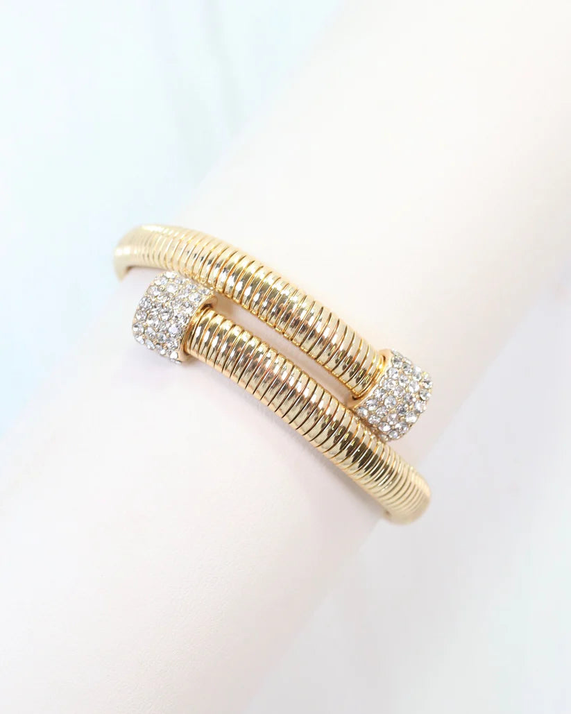 Carter Coil Bracelet - Gold - Southern Grace Shoppe