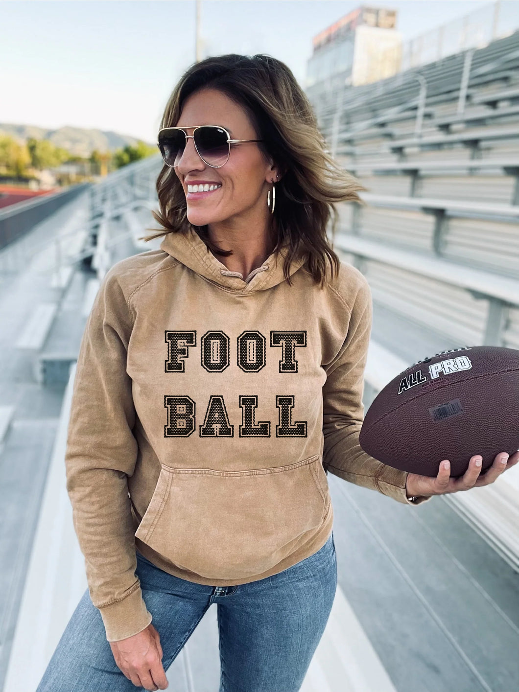Foot-Ball Vintage Hoodie - Southern Grace Shoppe